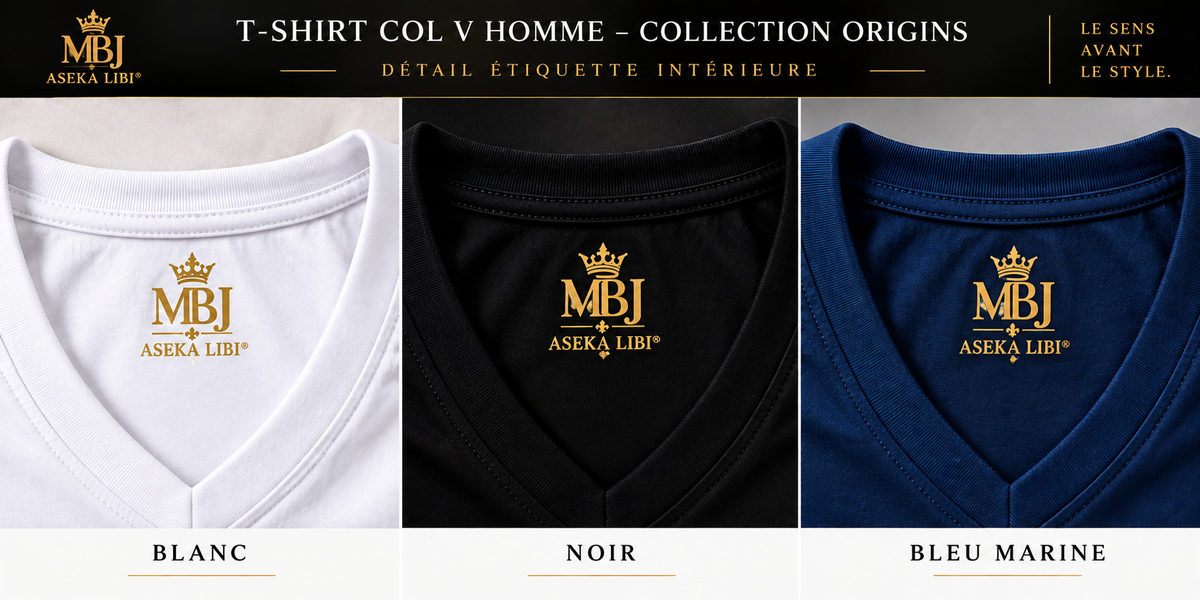 T-shirt col V Homme – Collection Origins