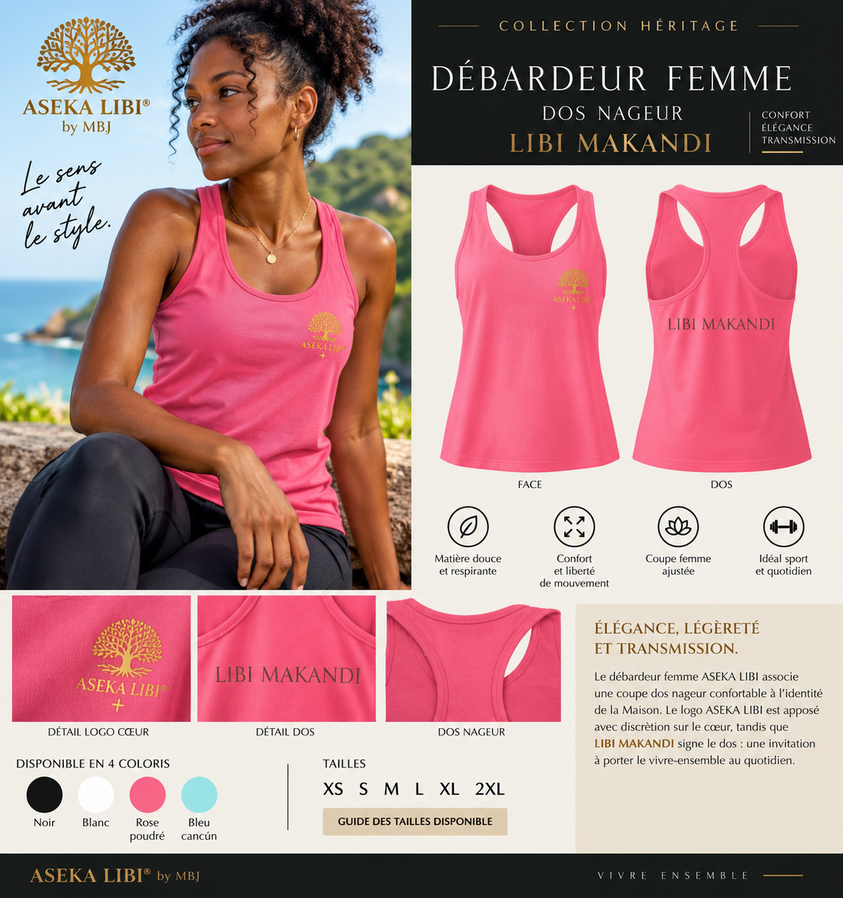 Débardeur Femme ASEKA LIBI – Libi Makandi