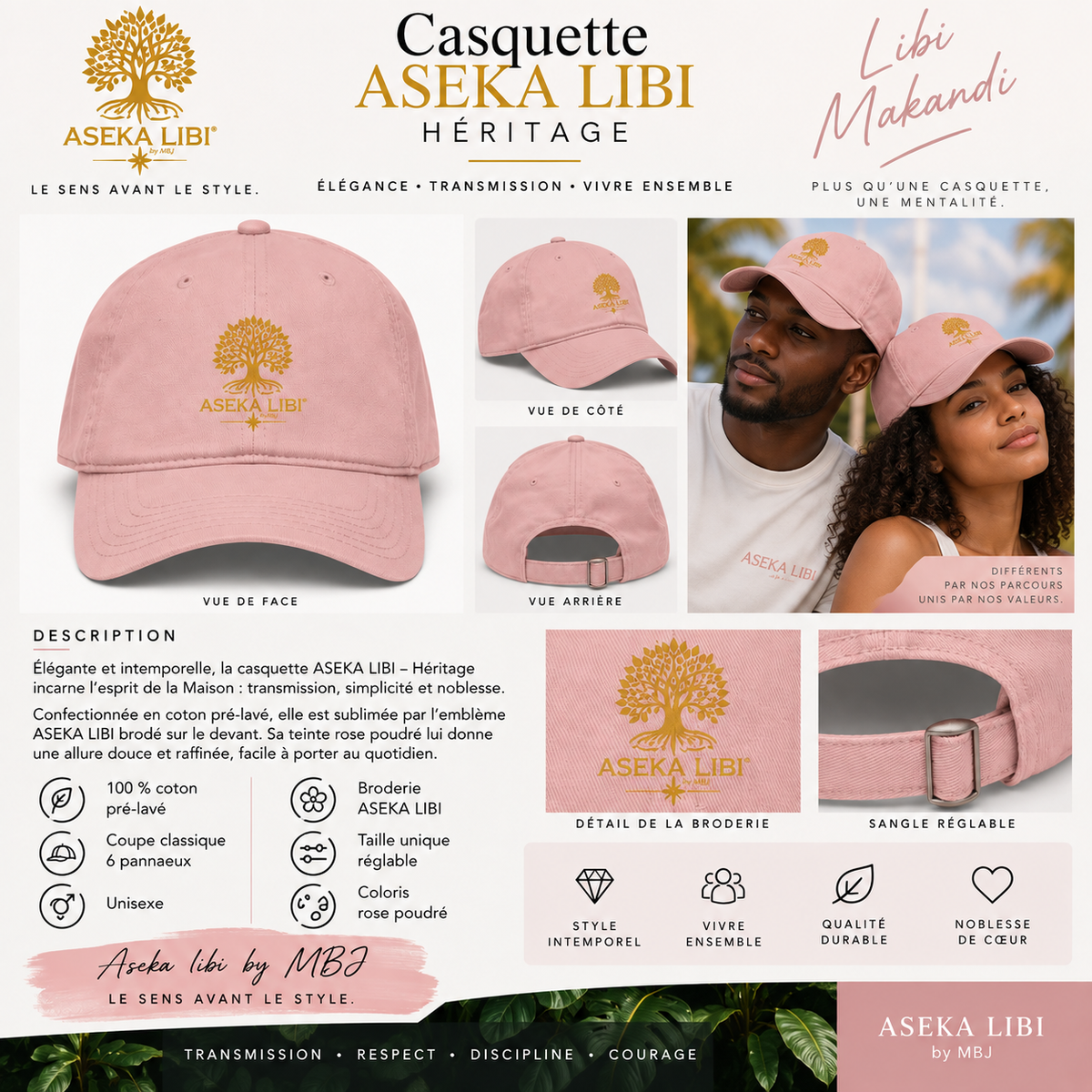 Casquettes– Collection Héritage