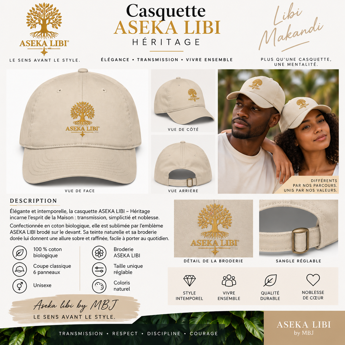 Casquettes– Collection Héritage