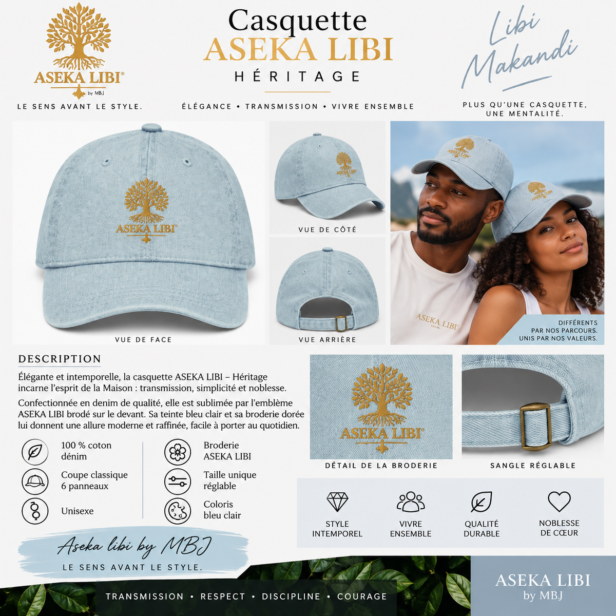Casquettes– Collection Héritage