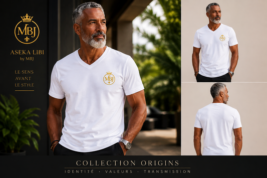 T-shirt col V Homme – Collection Origins
