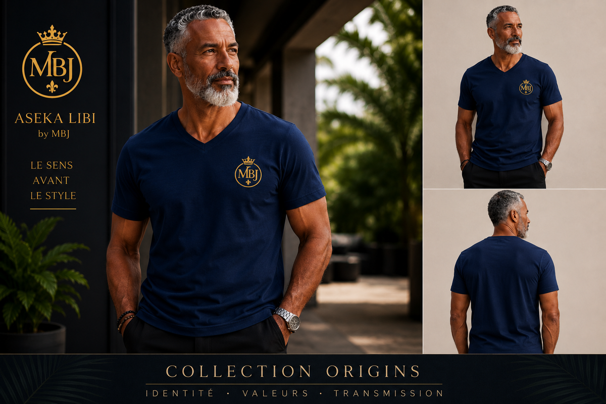 T-shirt col V Homme – Collection Origins