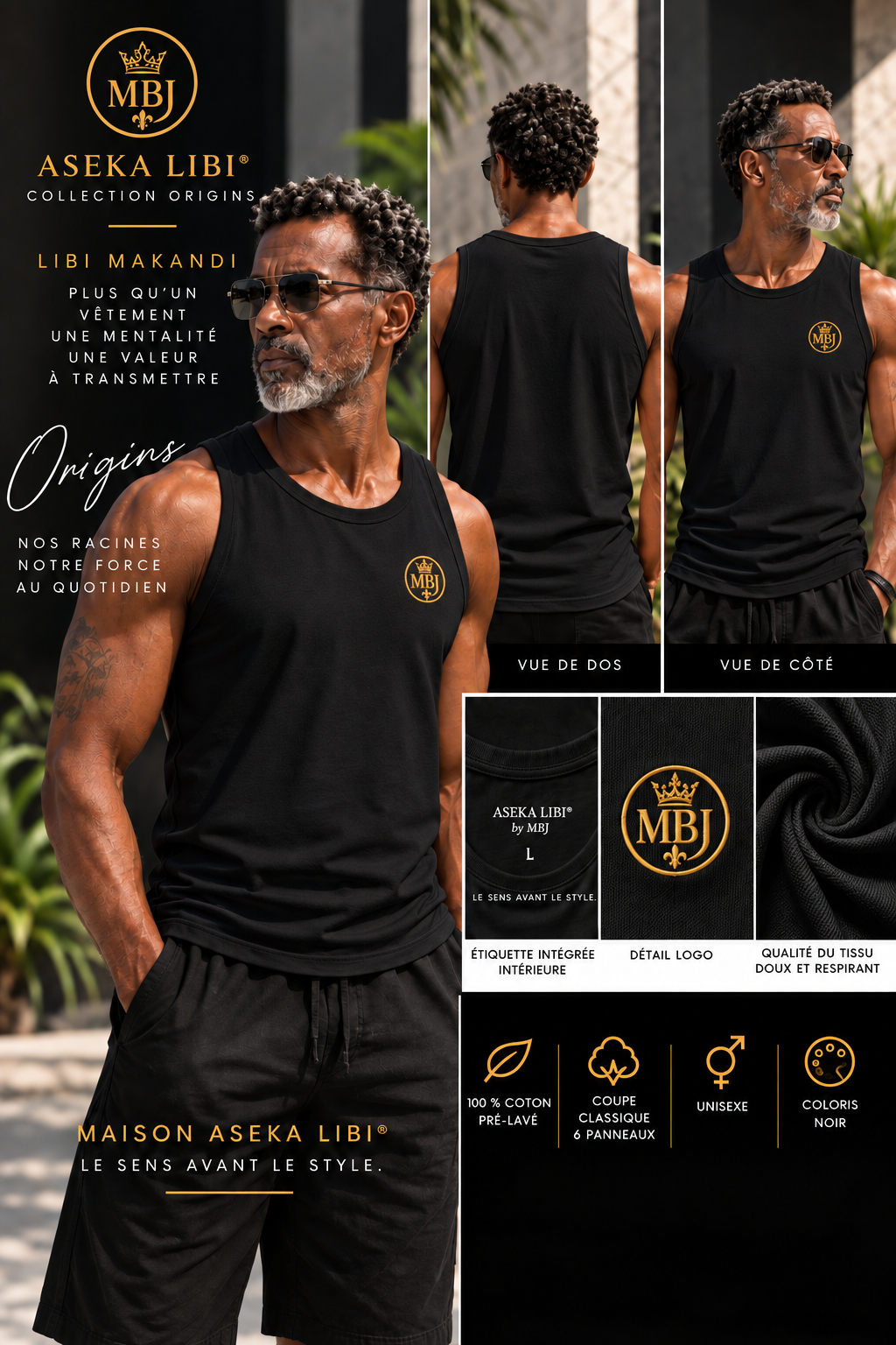 T-shirt Sans Manches-Collection Origins